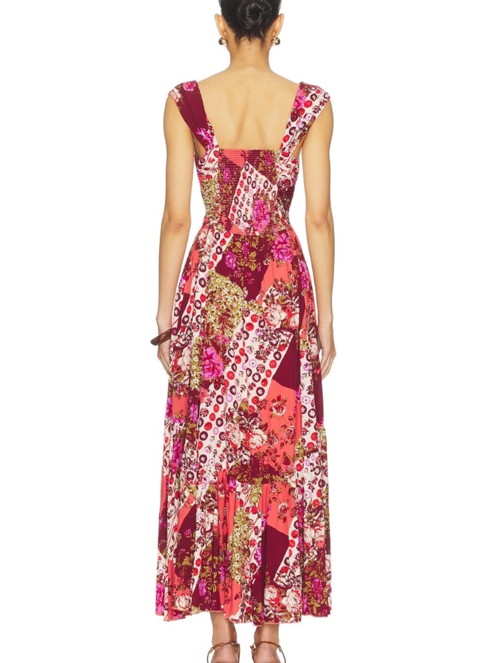 Free People Sasha Maxi Dress (color: strawberry, size: S) - Picture 2 of 6